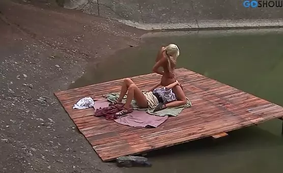 Blonde Brunette Oral Pleasure Admiration